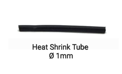 Heat Shrink Tube ø1mm 200m/roll Black